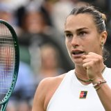 Aryna Sabalenka sera présente au rendez-vous des quarts de finale à Wimbledon KEYSTONE/EPA/DANIEL HAMBURY
